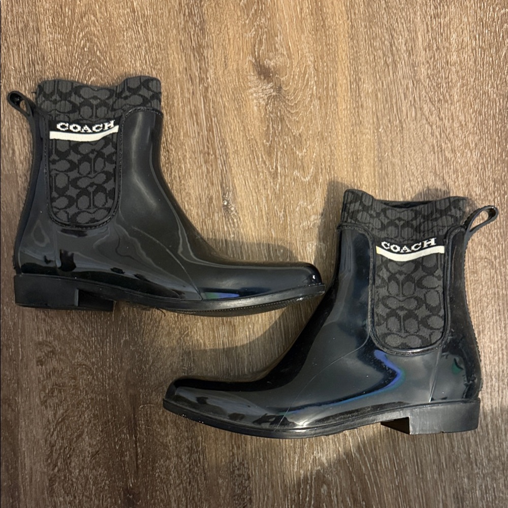 CoachWomen's Black Patterned Ankle Boots